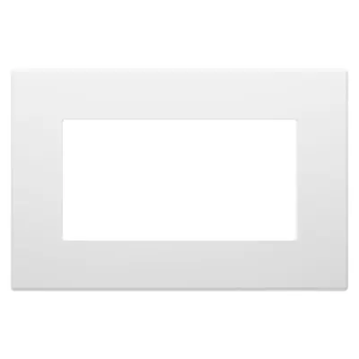 Placa Ornament Dahlia - in Technopolymer - Double Plate - White