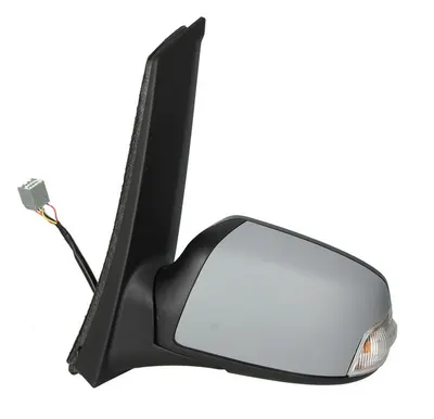 Oglinda stanga potrivit FORD FOCUS 2003-2007 - electrica incalzita, grunduita, cu lumina