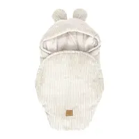 Păturică de înfășat bej din catifea reiată 45x80 cm – Meowbaby