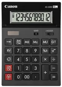 Calculator Canon - AS-2200, 12 cifre, gri