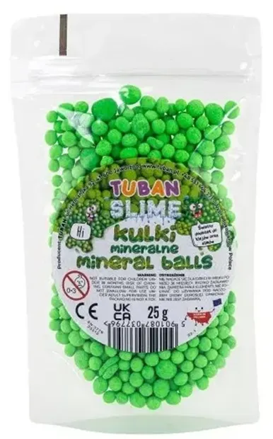 Mărgele minerale pentru slime Tuban - Verde, 25 g