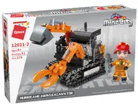 Set de construcții Qman - Excavator de salvare, 176 piese