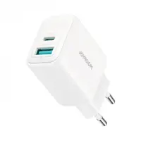 Incarcator Retea Joyroom JR-TCF21, 20W, 3A, 1 x USB-A - 1 x USB-C, Alb