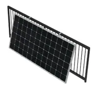 Pachet complet pentru montaj inclinat al panourilor fotovoltaice pe balcon - pentru doua panouri