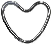 Cârlig pentru cărucior Dooky - Heart Silver Matt