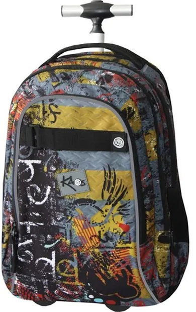 Rucsac pe roți Kaos 2 în 1 - Metal
