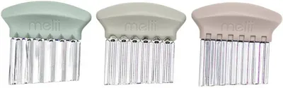 Set cuțite ondulate Melii - Sage, oatmilk & ivory, 3 buc.