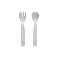 Tacâmuri pentru copii verde mentă din plastic 2 buc. Pullo – OYOY Mini