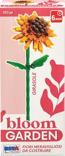 Mini constructor RS Toys Bloom Garden - floarea soarelui, 150 piese