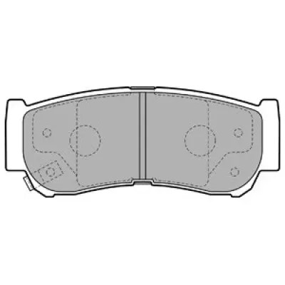Set placute frana, frana disc DELPHI LP2049