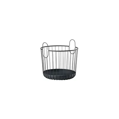 Coș de depozitare din metal Zone Inu, ø 40,6 cm, negru