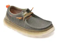 Mocasini JEEP kaki, 61090, din material textil