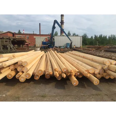 Stalp din lemn pentru iluminat stradal sau linii electrice aeriene, inaltime 3 metri