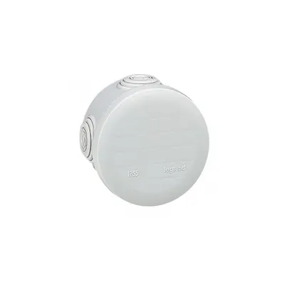rotund Plexo box cu 4 direct entry membrane glands - IP55 IK07 - Ø70 inaltime 45 - gri RAL 7035