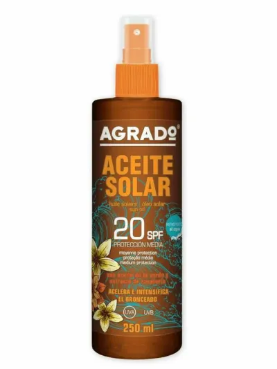 Agrado Ulei de plaja cu pompa 250 ml SPF20