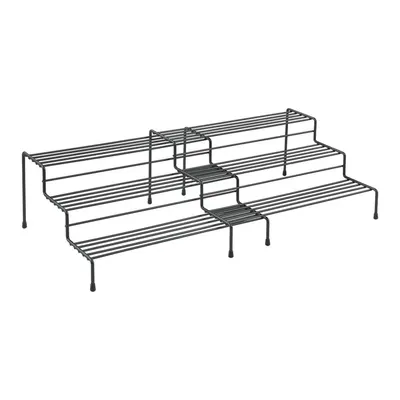 Raft reglabil negru pentru bucătărie Lava- Metaltex