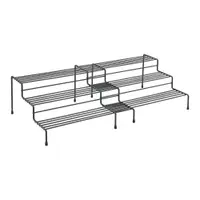 Raft reglabil negru pentru bucătărie Lava- Metaltex