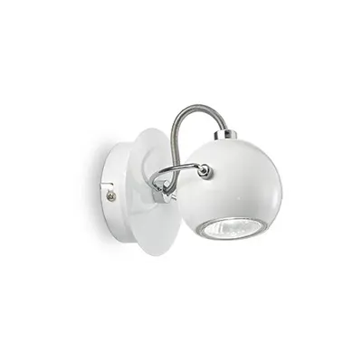 Aplica Lunare 1 bec, dulie GU10, D:115 mm, H:145 mm, Alb
