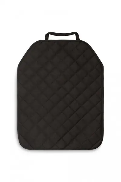 Protecie Universala pentru spatar scaun auto Caretero Protective Mat Negru 64x50 cm, Material matlasat, Prindere cu elastic