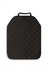Protecie Universala pentru spatar scaun auto Caretero Protective Mat Negru 64x50 cm, Material matlasat, Prindere cu elastic