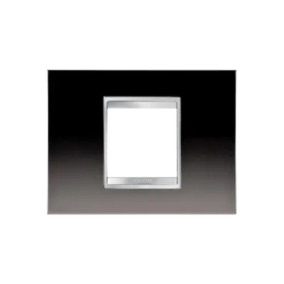 Placa ornament Chorus LUX - METAL - 2 module- GUNBARREL GREY - CHORUS