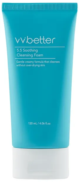 VVBetter Spumă facială calmantă și de curățare, 120 ml