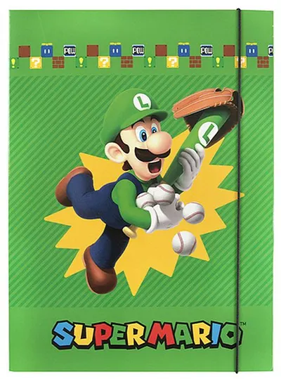 Dosar cu bandă elastică Panini Super Mario - Sport, sortiment