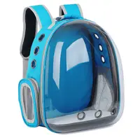 Rucsac Pentru Transport Pisici, Albastru Deschis, Transparent, 31x42x28 cm
