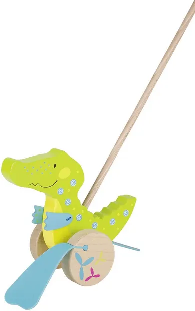 Jucarie din lemn de impins Goki Susibelle - Dragon