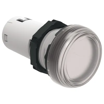 Lampa Semnalizare cu Led, Steady Light Ø22mm Platinum Series, Transparent, 230vac