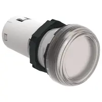 Lampa Semnalizare cu Led, Steady Light Ø22mm Platinum Series, Transparent, 230vac