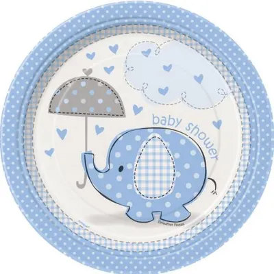 Farfurii baby shower baiat 8 buc
