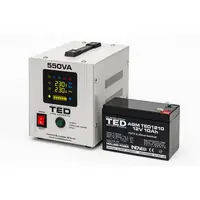 Pachet UPS 550VA cu acumulator 12V 10Ah – protectie si autonomie extinsa pentru centrale termice