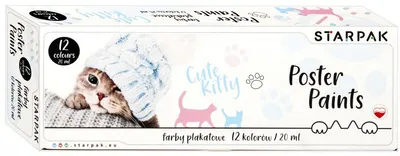 Vopsele tempera Starpak Kitty - 12 culori