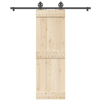 Gossi set feronerie pentru usa glisanta, negru, 183 cm, otel