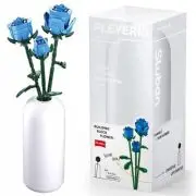 Set de Constructie Flowers Trandafir Albastru, 238 piese, Sluban