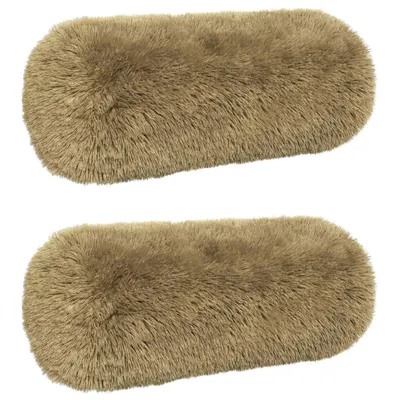 vidaXL Husă pentru pernă 2 pcs HEERLEN Verde deschis Ø 15 x 40 cm