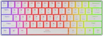 Tastatură mecanică Genesis - Thor 660 G2, wireless, Gateron Red, albă