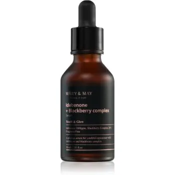 Mary&May Idebenone + Blackberry Complex Serum ser antioxidant pentru strălucirea și netezirea pielii