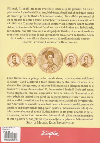 Martiriul Sfinţilor Brâncoveni - Paperback brosat - L.S. Desartovici