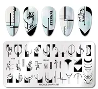 Matrita metalica stampila unghii Nicole Diary 237