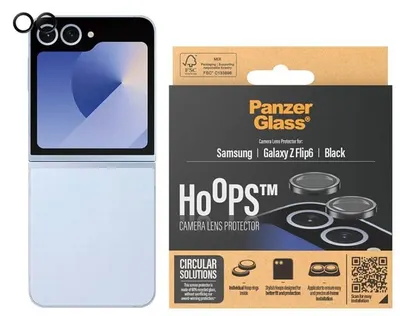 Protector de sticlă pentru cameră PanzerGlass - Hoops, Samsung Z Flip 6, transparent
