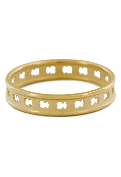 Inel dama - plastic - auriu - One Size INTL