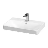 Lavoar suspendat alb 60 cm, dreptunghiular, Cersanit Mille Slim
