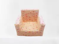 Fotoliu din burete pentru copii Dancing Bunny Pink