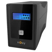 UPS nJoy Cadu 850, 850VA/480W, Afisaj LCD cu ecran tactil, 2 x prize Schuko protejate si conectate la baterie, 1 x RJ11/RJ45 UPCMTLS685TCAAZ01B