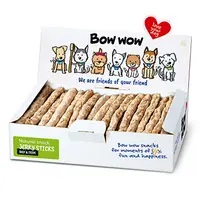 Bow Wow Recompense pentru caini natural sticks cu burta de vita, 50buc box