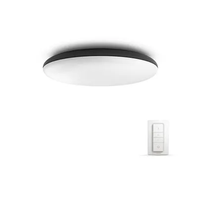 Plafoniera / Aplica tavan Philips HUE Cher Negru bec LED intrerupator dimabil inclus