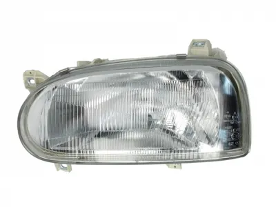 Far stanga (H4, electric, fundal argintiu) VW GOLF III
