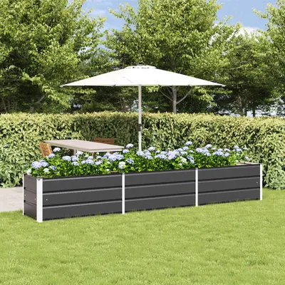 vidaXL Jardinieră Antracit 290 x 50 x 45 cm Oțel Galvanizat